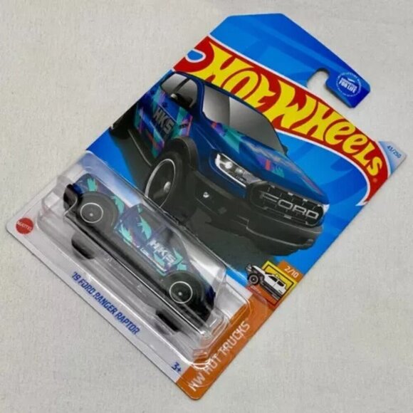 Hot Wheels '19 Ford Ranger Raptor HKS 43/250 Blue HW Hot Trucks 2/10 New 2024 - Picture 2 of 12